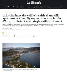 Во Франции арестовали виллу, связанную с Голиковой и Христенко — Le Monde Во Франции арестовали виллу, связанную с Голиковой и Христенко — Le Monde